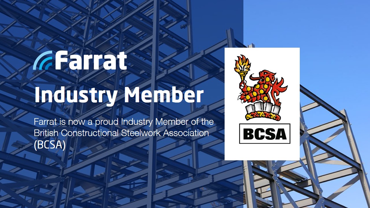 Farrat entra a far parte della British Constructional Steelwork Association (BCSA) come membro di settore