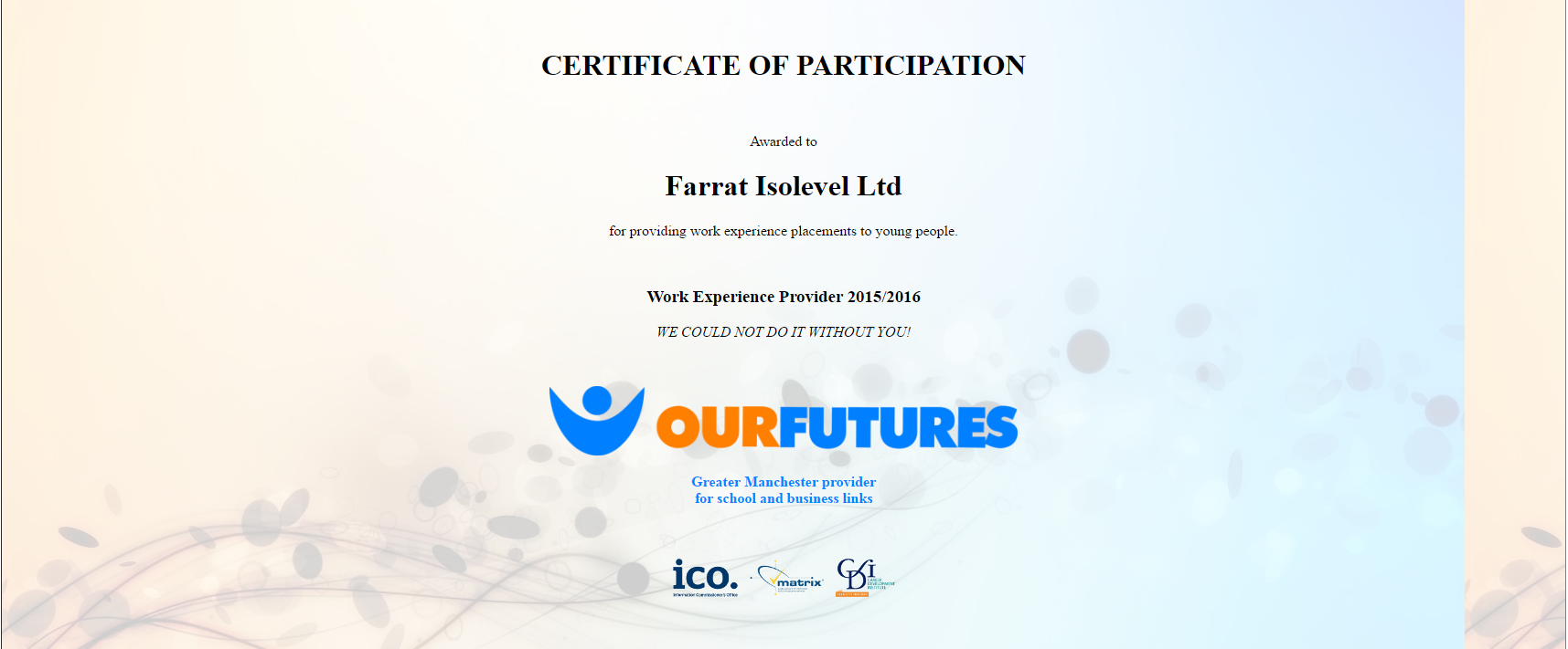 Farrat aiuta Our Futures a sostenere oltre 3.000 studenti con preziose esperienze di lavoro.